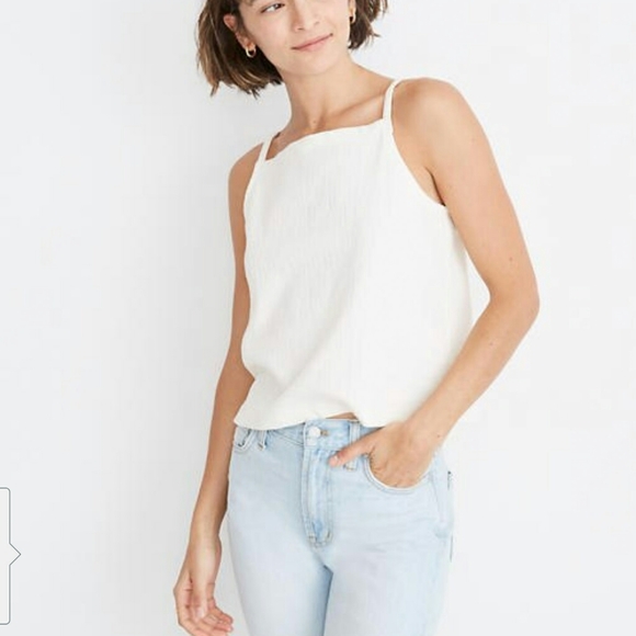 Madewell Tops - Madewell Textured Apron Tank Sz M